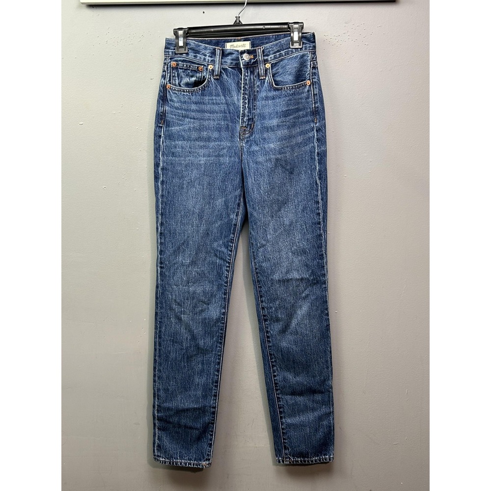 Madewell Jeans Womens 25 Blue Perfect Vintage Full-Length High Rise Denim Cotton
